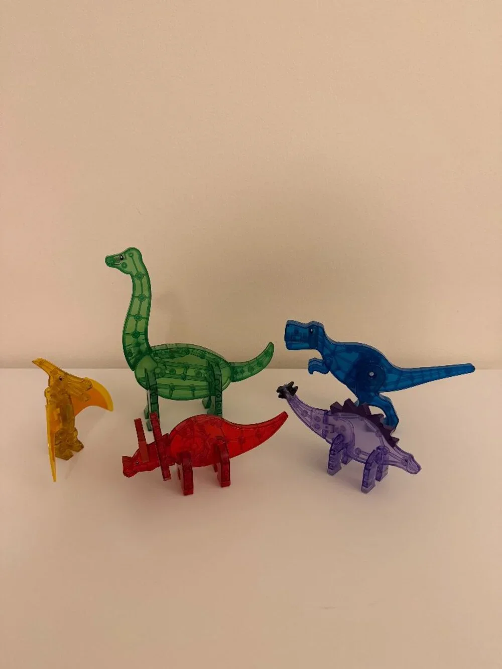 MAGNA-TILES Dino World 5-Piece Set of Magnetic Dinosaur Figures
